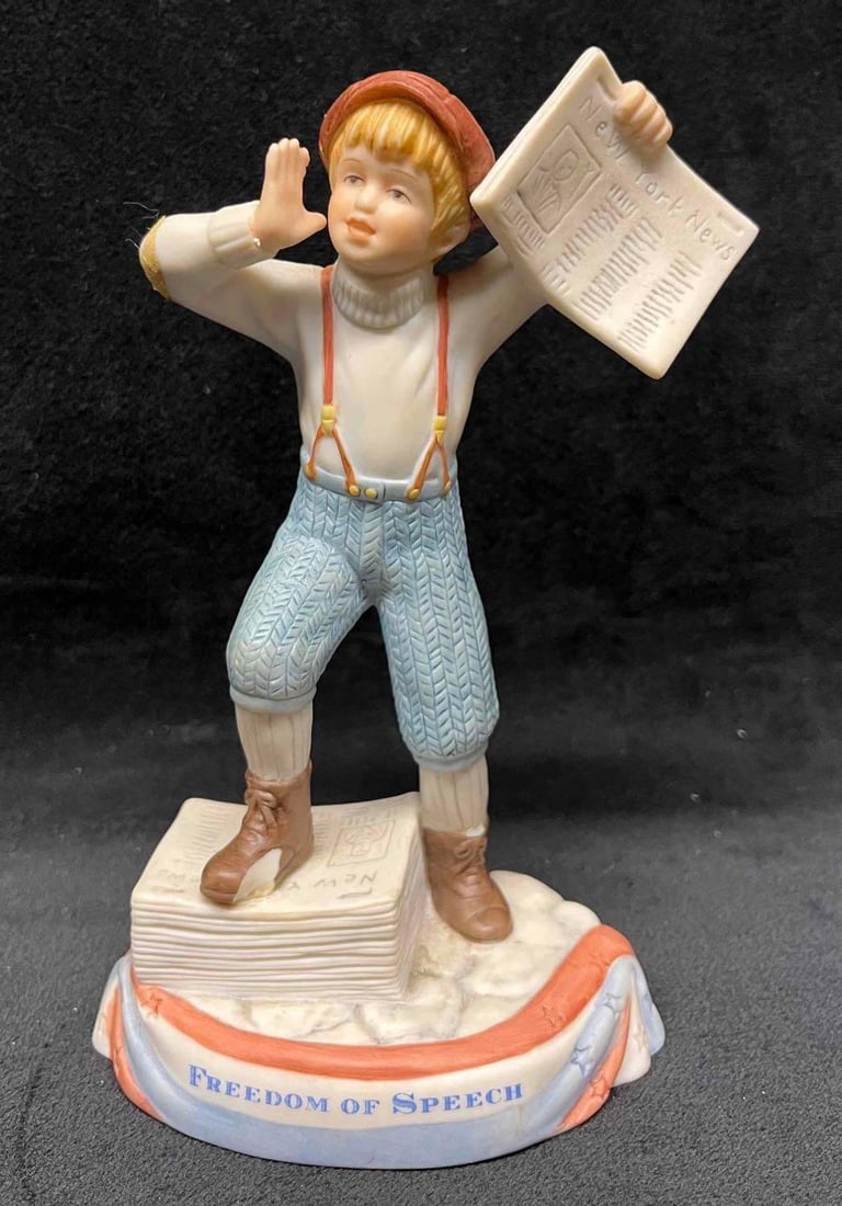 Freedom Of Speech Limited Edition Figurine By Enesco (1 of 8)