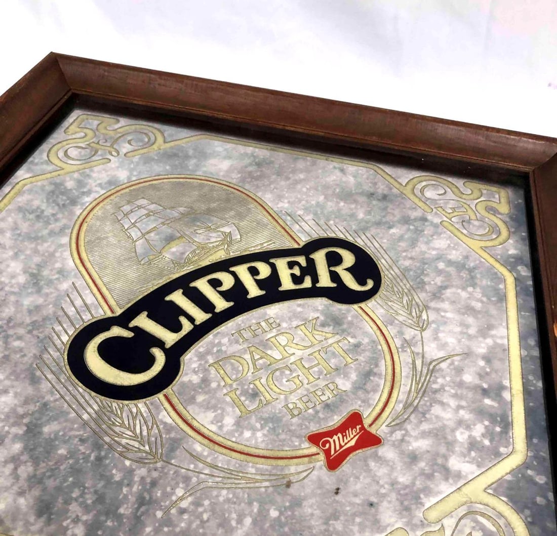 Clipper The Dark Light Beer Mirror Miller - 2