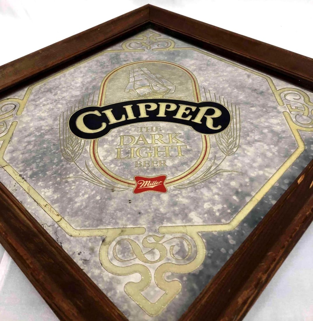 Clipper The Dark Light Beer Mirror Miller - 3