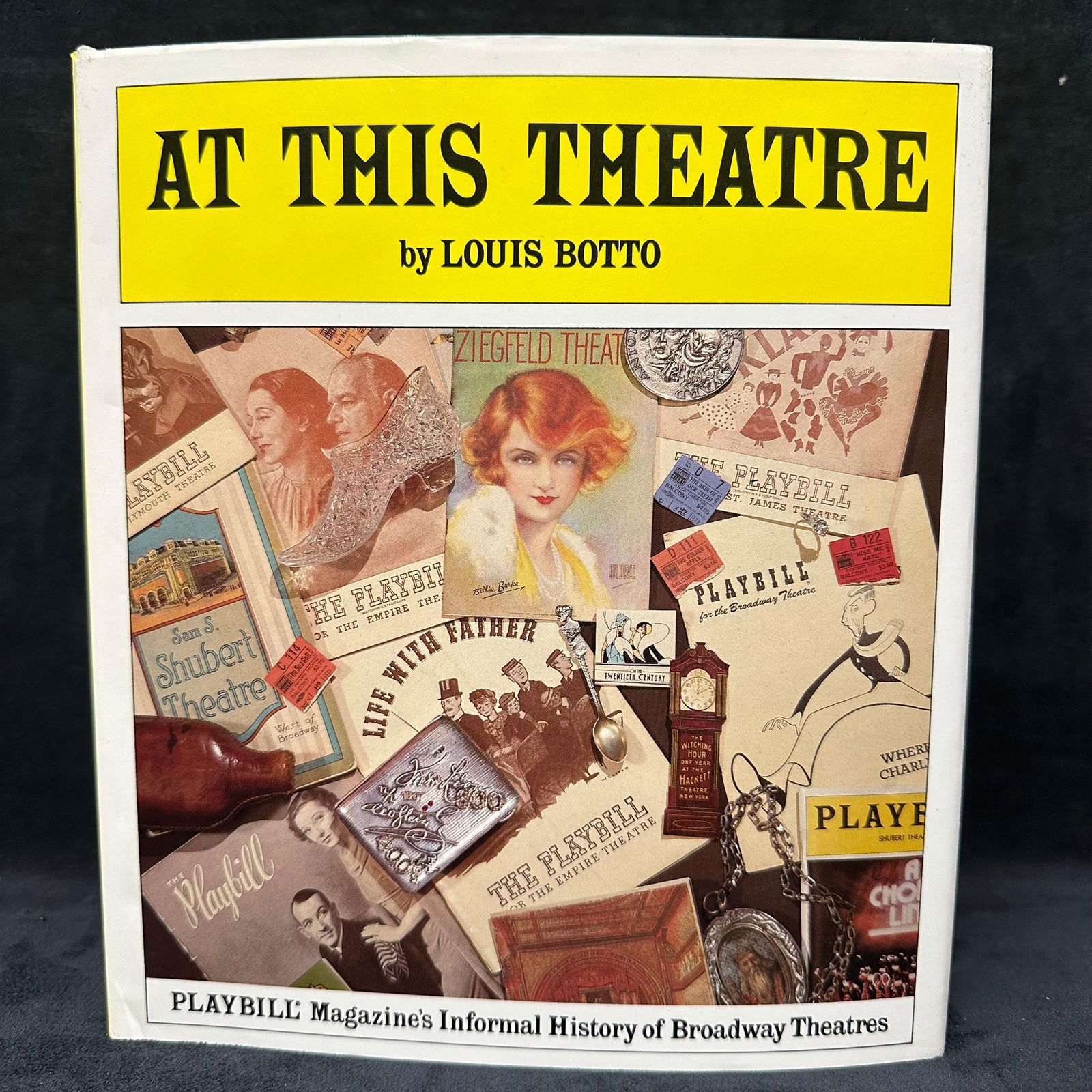 At This Theatre by Louis Botto Hardcover 1984 Playbill Magazines Broadway Theatres Signed (1 of 12)