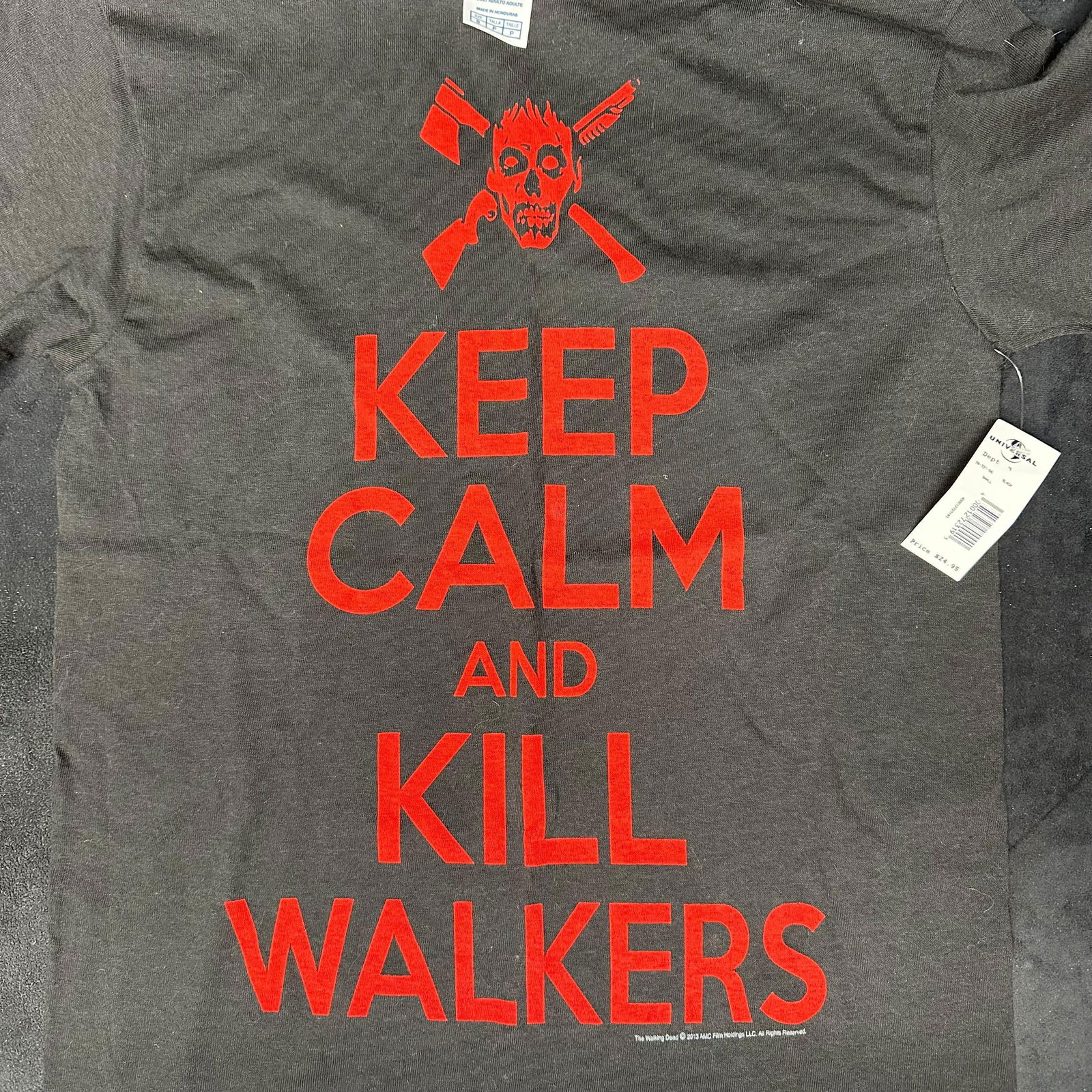 The Walking Dead Keep Calm And Kill Walkers AMC Universal Shirt Black Small (1 of 8)