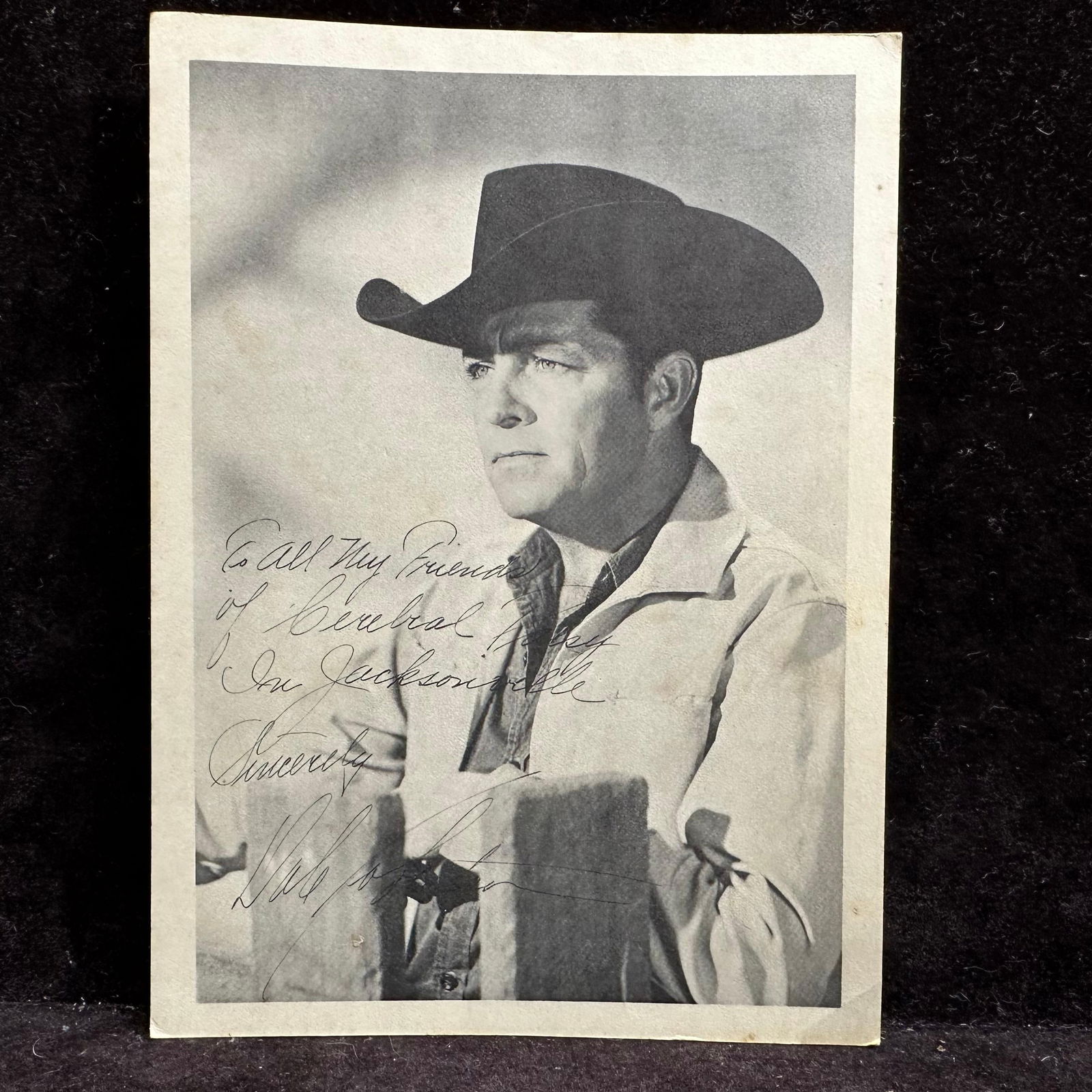 Vintage Western Film Actor Portrait Print with Printed Signature (1 of 4)