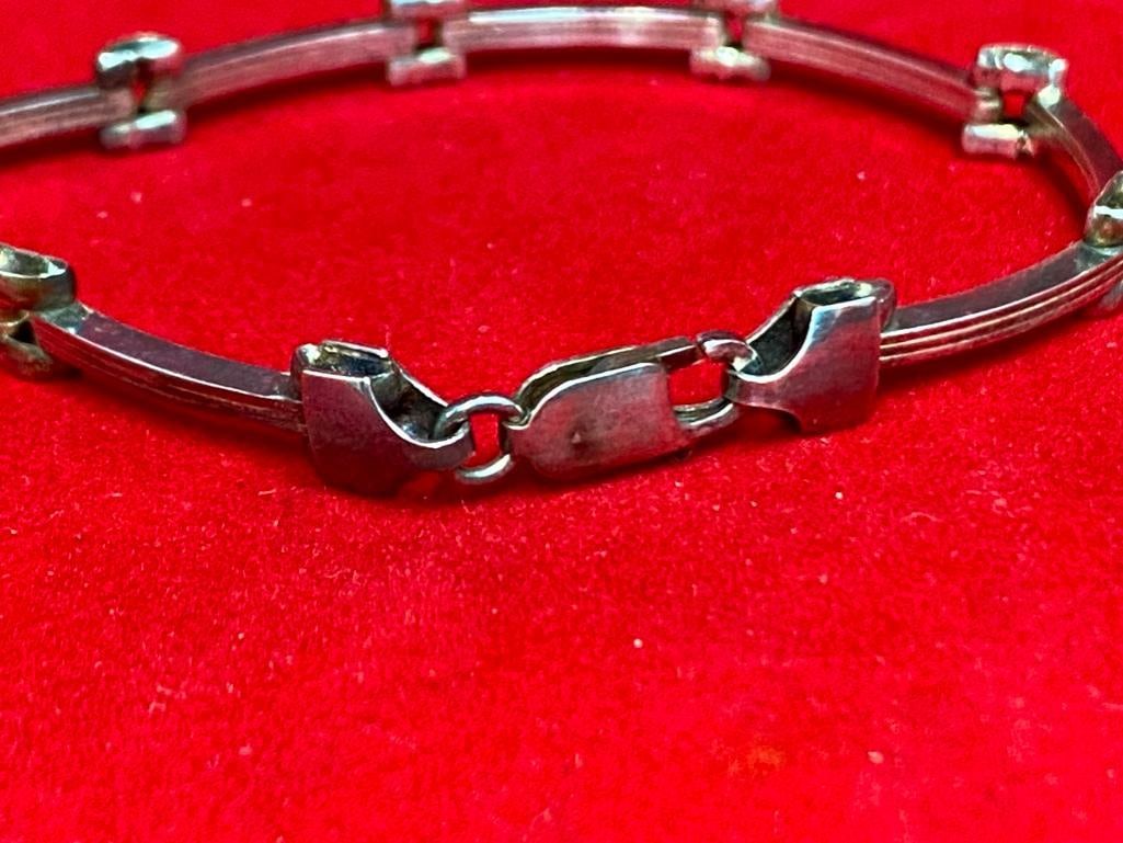 7" Sterling Silver Bracelet - 2