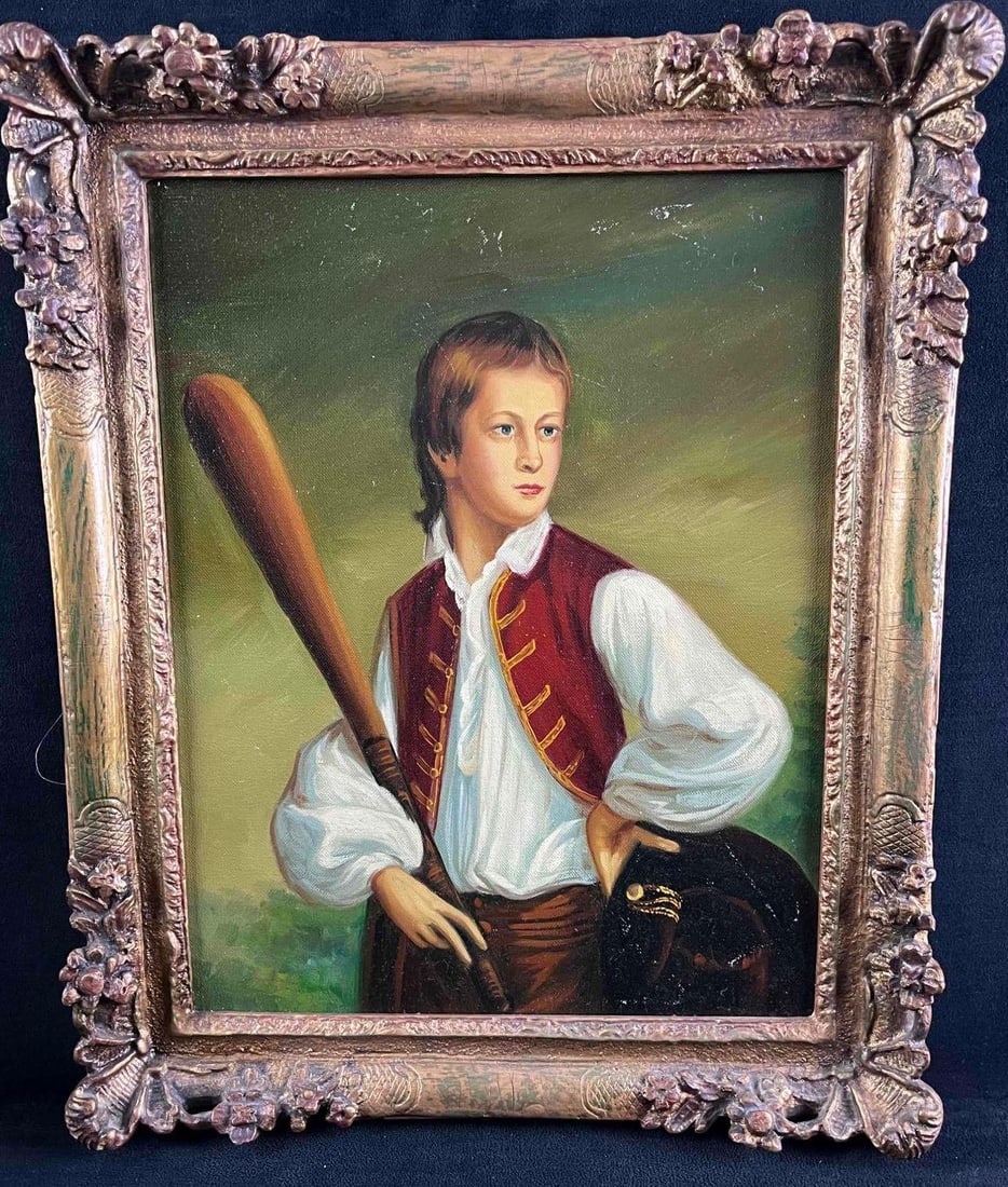 Charles Collyer With Cricket Bat by Francis Cotes Reproduction (1 of 6)