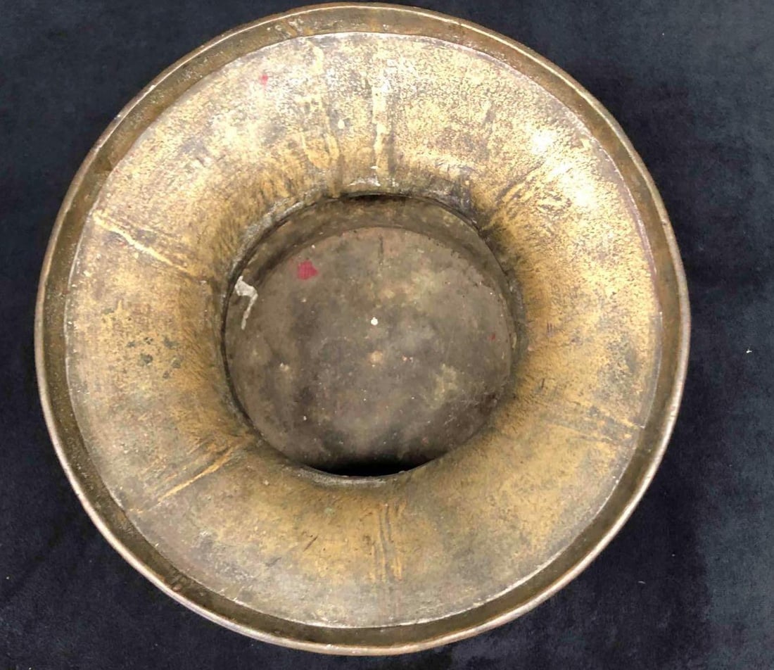 Large Brass Spittoon - 3
