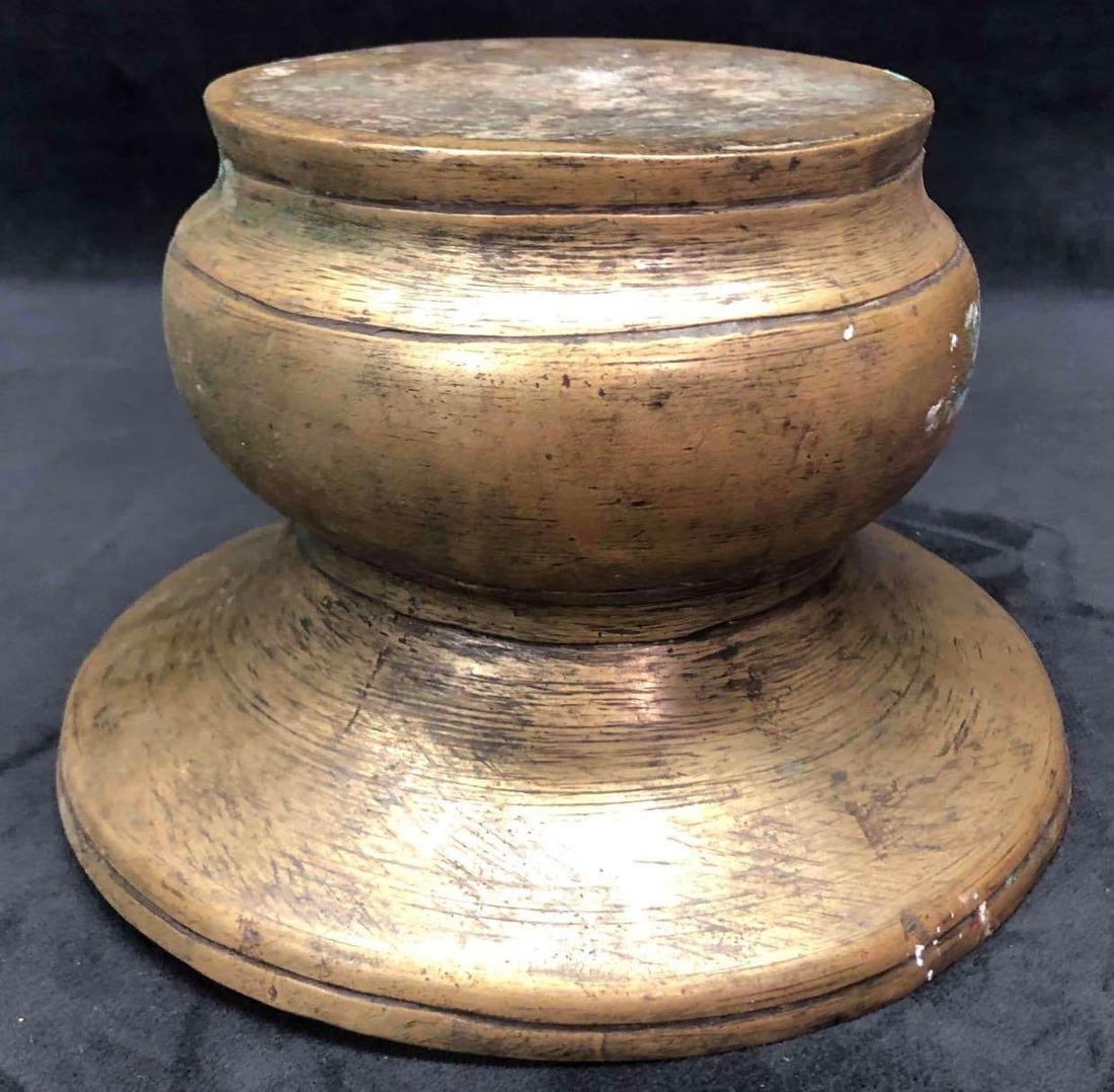 Large Brass Spittoon - 6
