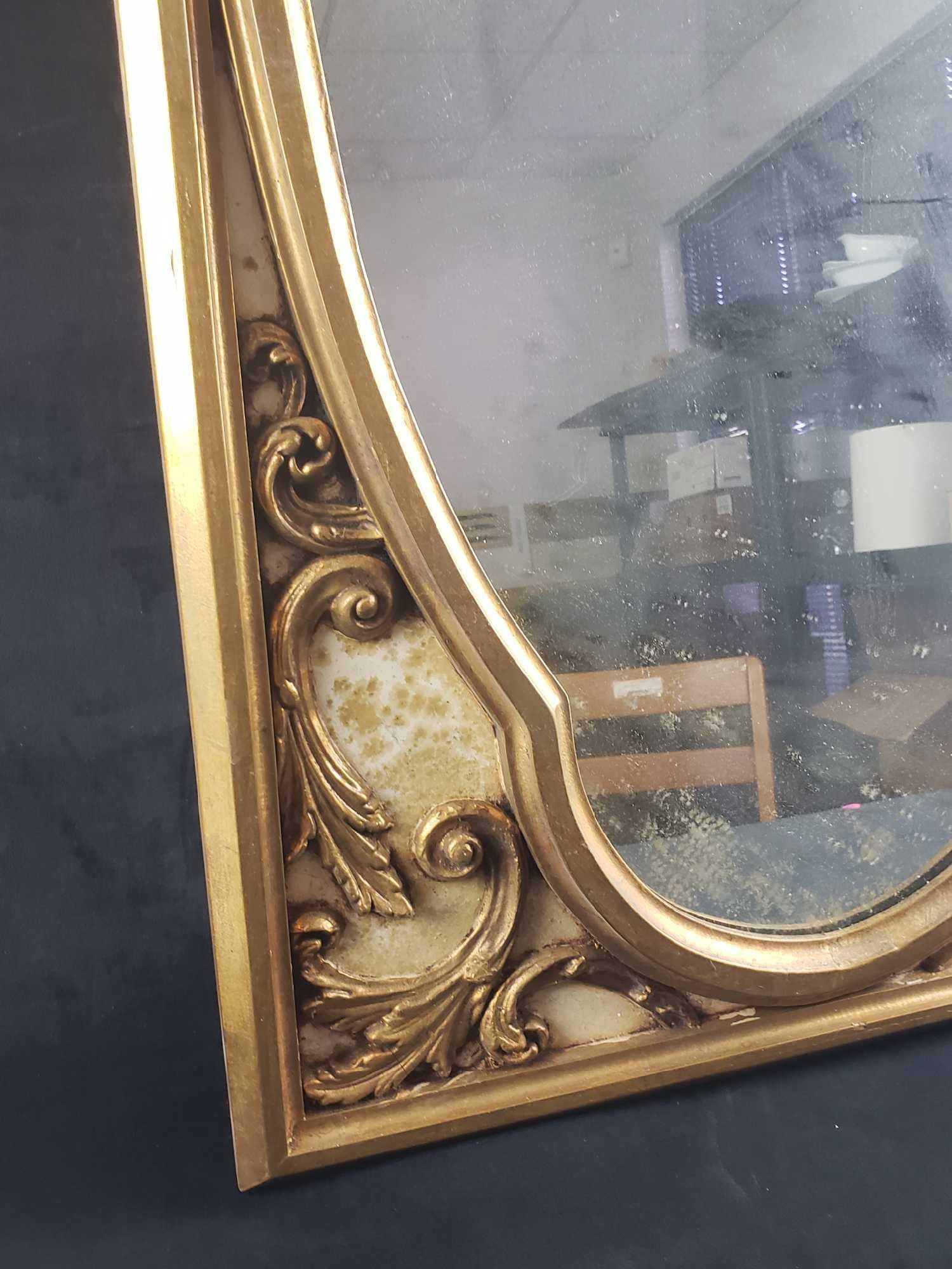 Gold Framed Ornate Mirror - 2
