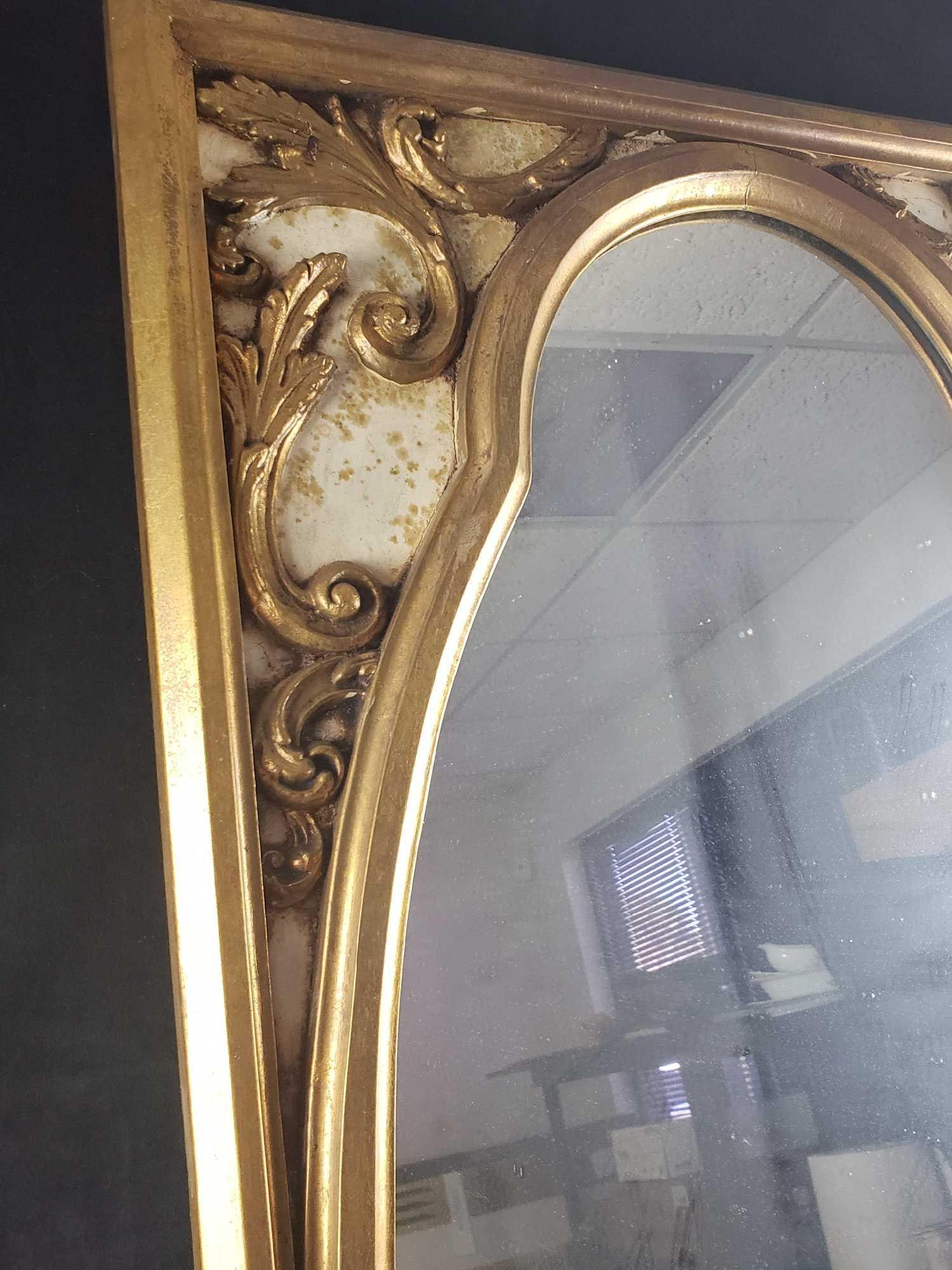 Gold Framed Ornate Mirror - 5