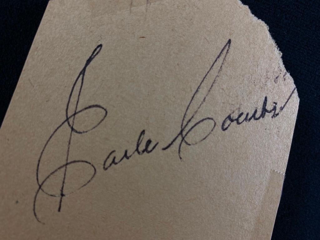 Cut, Signed Earle Combs - 3