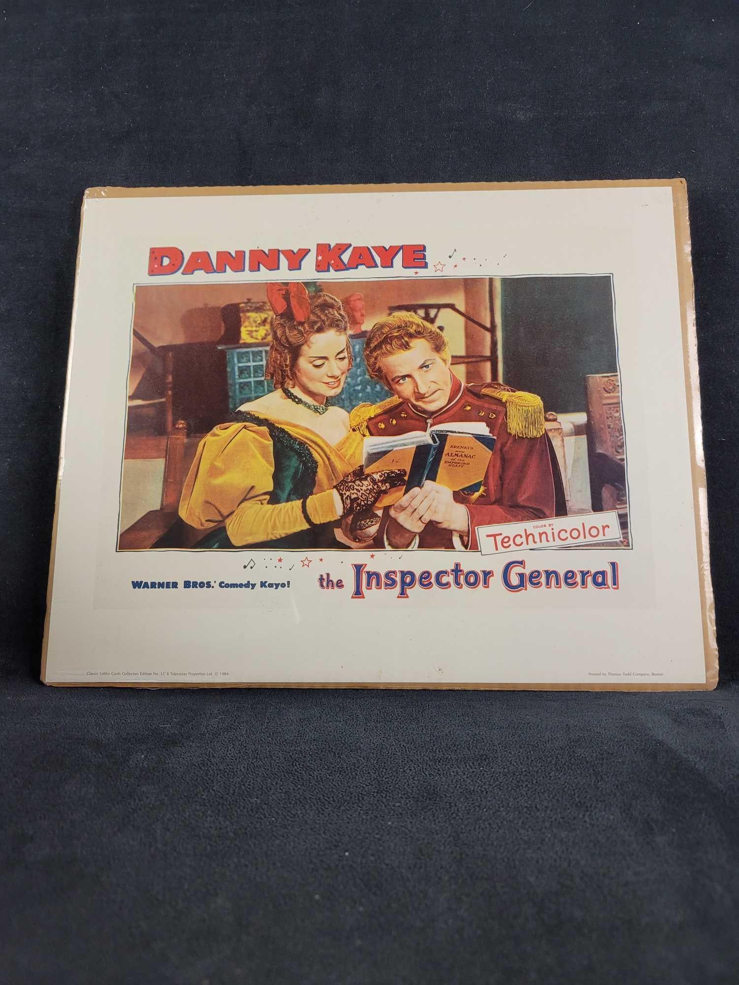 The Inspector General Lobby Card: 1984 Collectors Print Lobby Card of " The Inspector General", with Danny Kaye. card is in good condition. Approx. measures 16 1/2" x 13 1/2