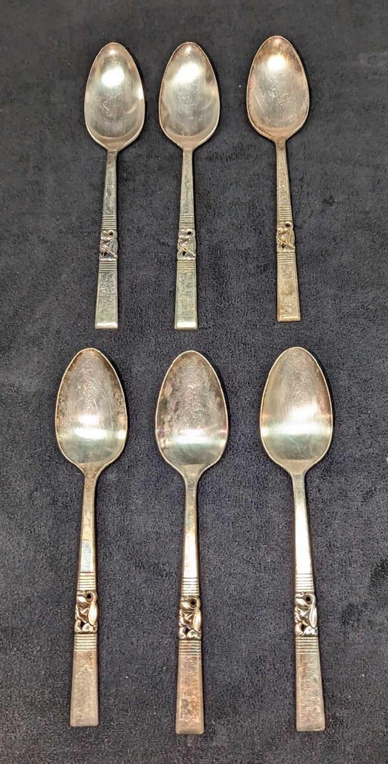 6 Vintage Silverplated Morning Star Soup Spoons (1 of 4)