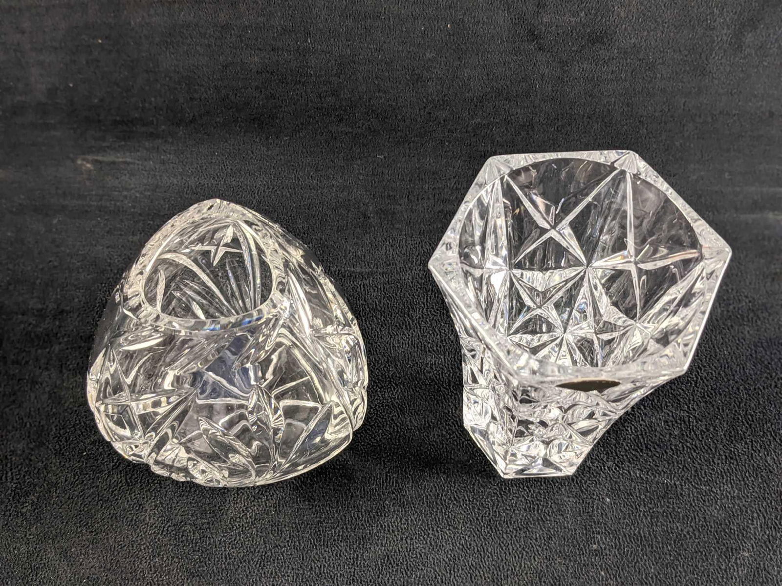 Two Vintage Small Crystal Vases Luminarc - 5