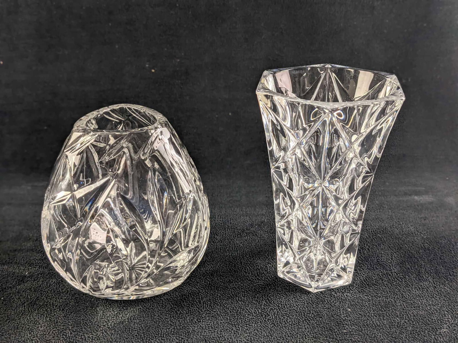 Two Vintage Small Crystal Vases Luminarc - 8