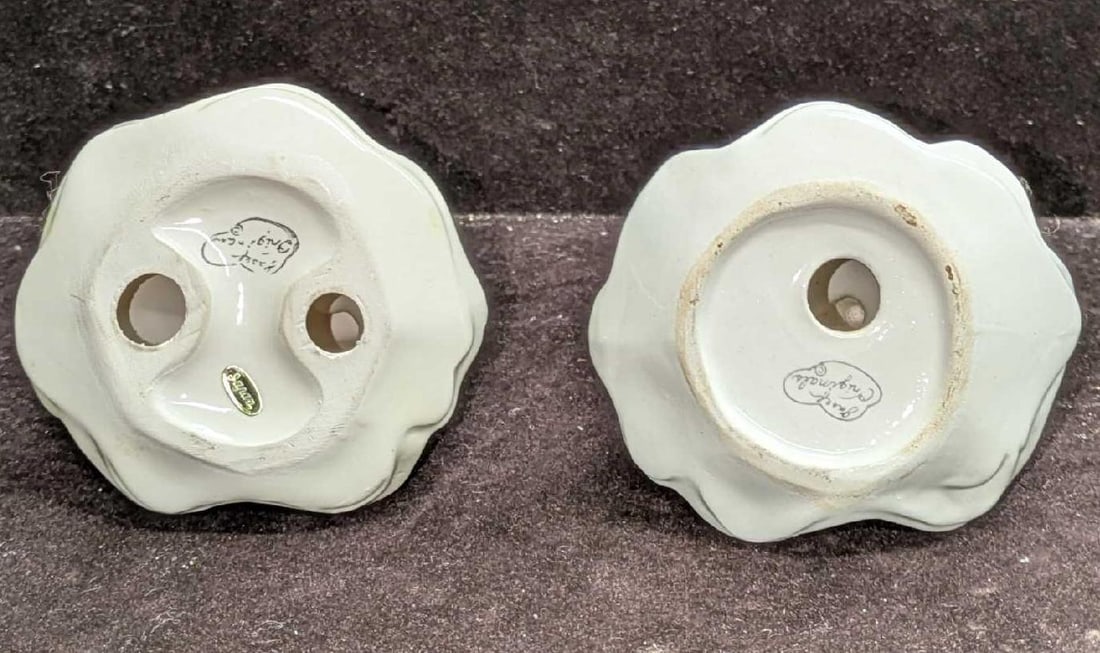 2 Vintage Josef Originals Ceramic Girl Figurines August And Blue Dress - 7