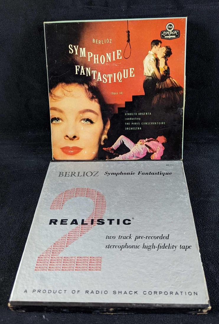 Symphonie Fantastique 2 & 4 Track Tapes: Symphonie Fantastique 1&2 2 & 4 Track Tapes. This lot includes: (1) Symphonie Fantastique - Ataulfo Argenta Conducting The Paris Conservatoire Orchestra. London Stereophonic. 4 Track Tape. It