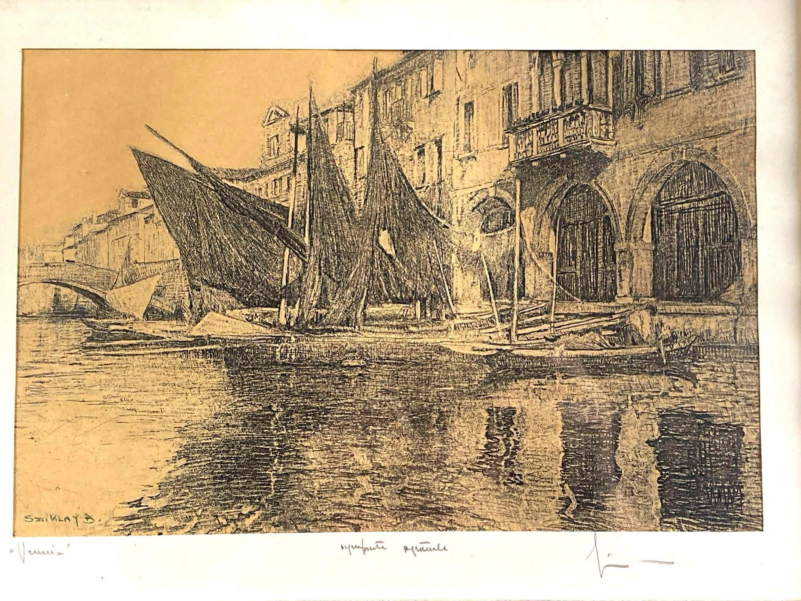 Venice Lithograph by Bella Sziklay - 2