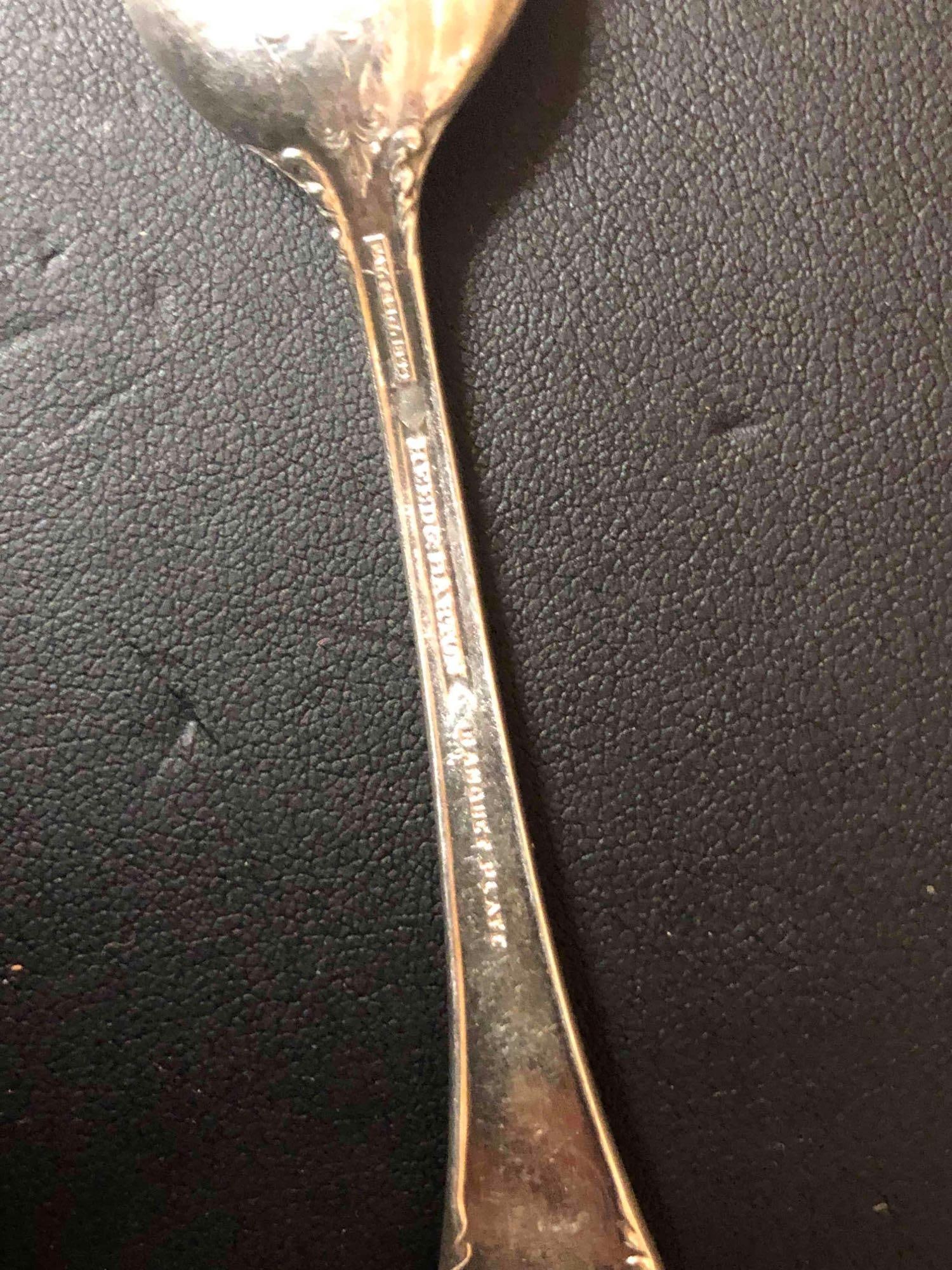 Six Hotel Silver Plated Souvenir Tea Spoons - 12