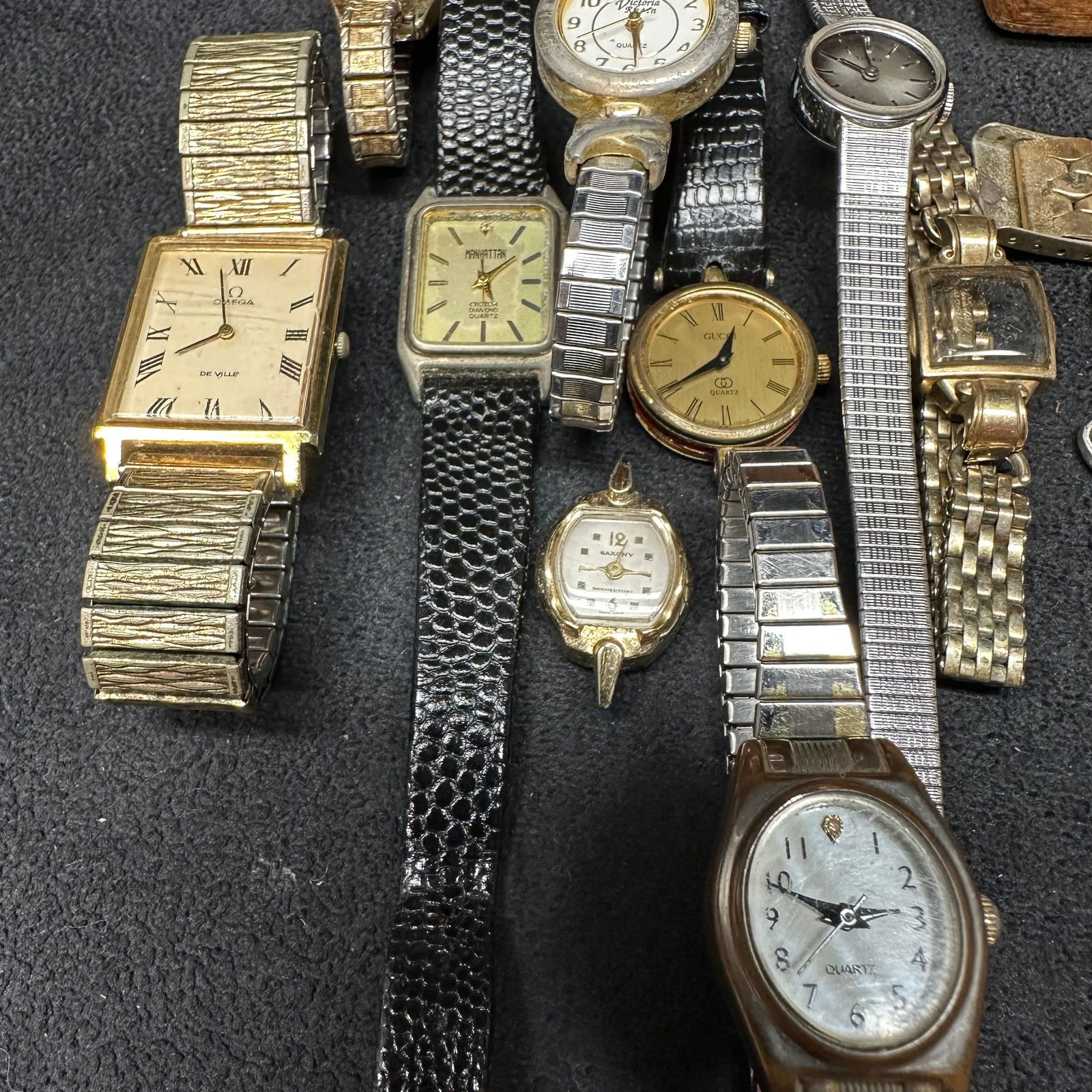 Mixed Vintage Watches and Wooden Boxes Designer Inspired Assorted Jewelry Lot - 6