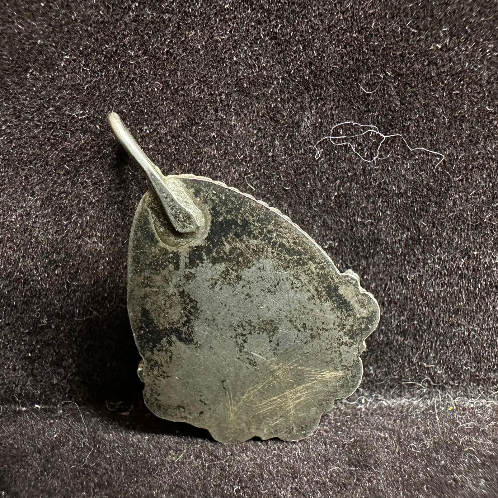 Natural Jasper Setting Silver Ornate Silverwork Necklace Pendant - 5