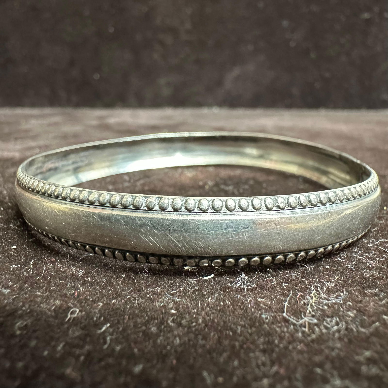 Sterling Silver Bangle Bracelet O51 - 2