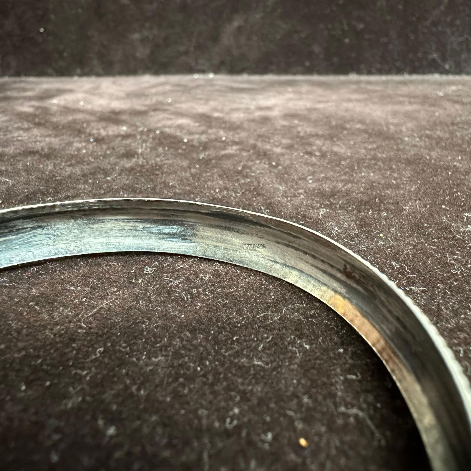 Sterling Silver Bangle Bracelet O51 - 3