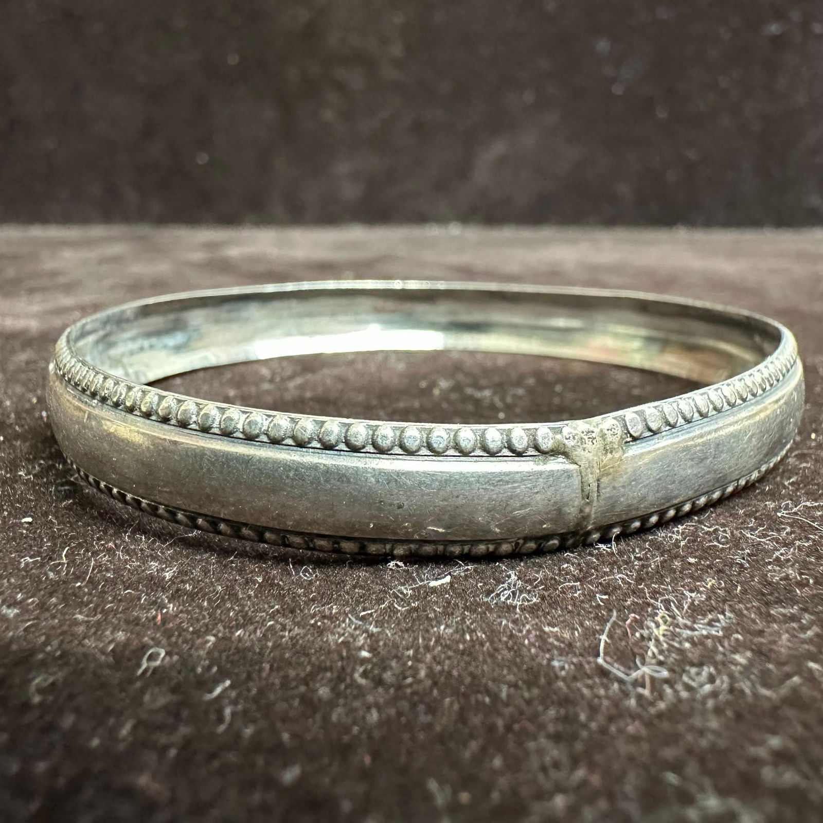 Sterling Silver Bangle Bracelet O51 - 6