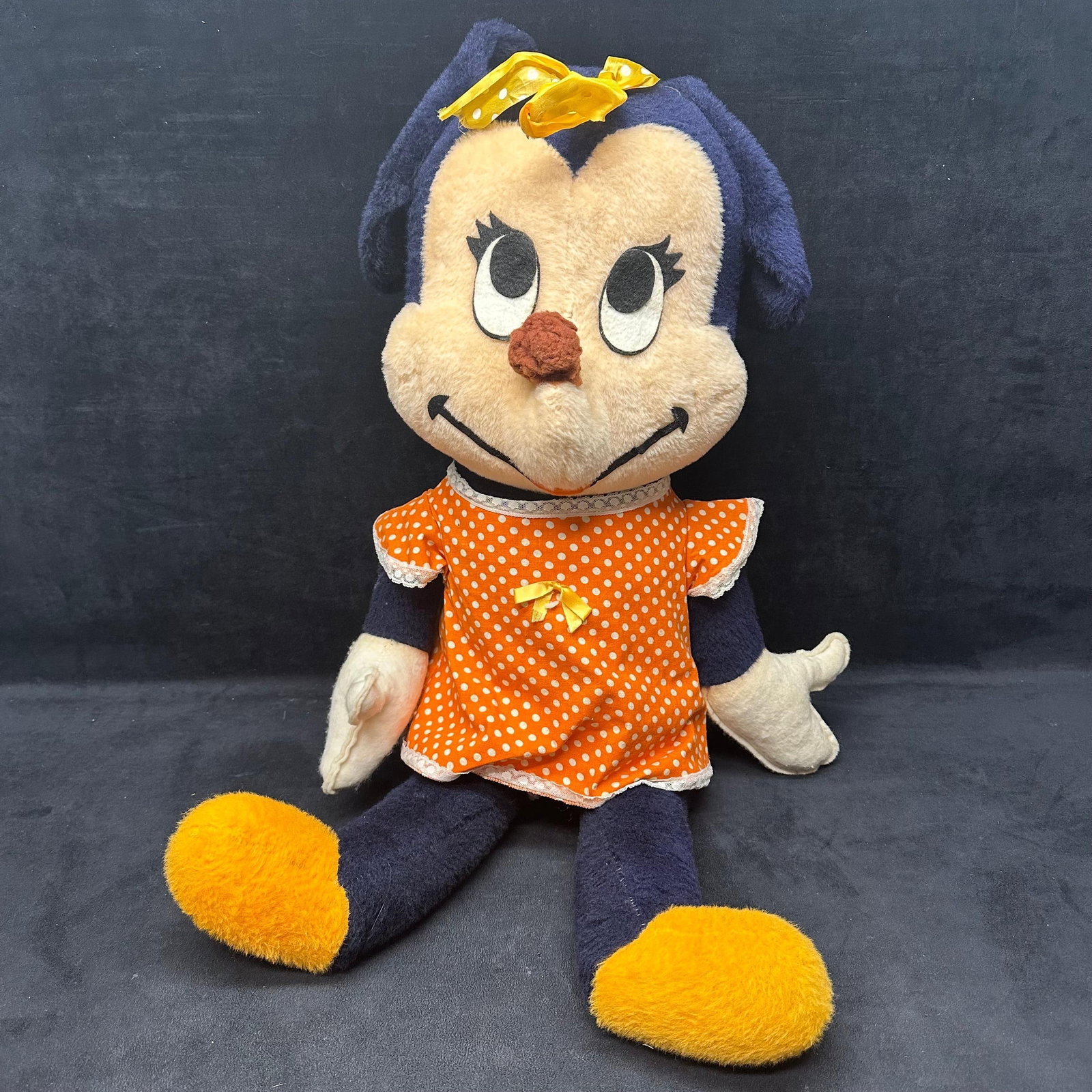 Walt Disney Productions Minnie Mouse Plush Doll 1960s 70s Stuffed Plush Toy #2 (1 of 8)