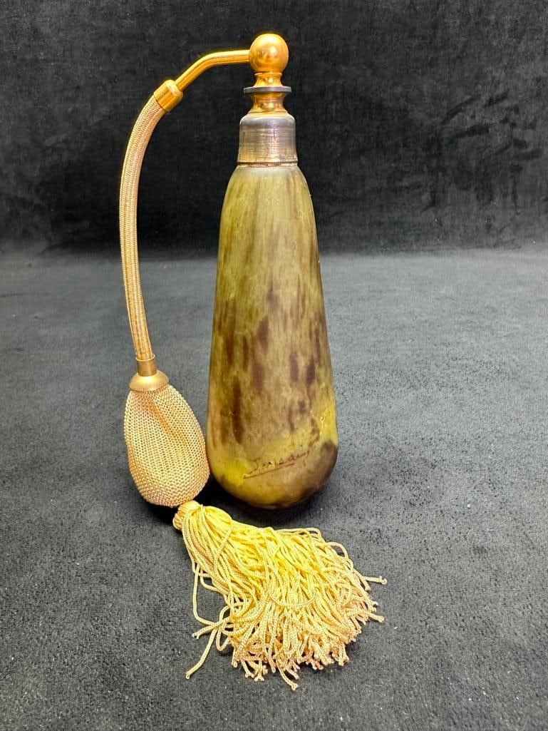 Antique Art Nouveau Glass Perfume Atomizer (1 of 5)