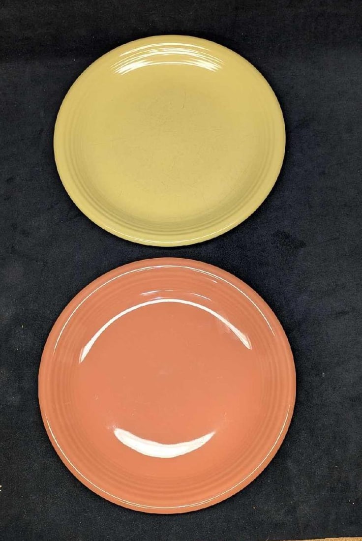 2 Ceramic Colorful Similar To Fiestaware Serving Plates (1 of 6)