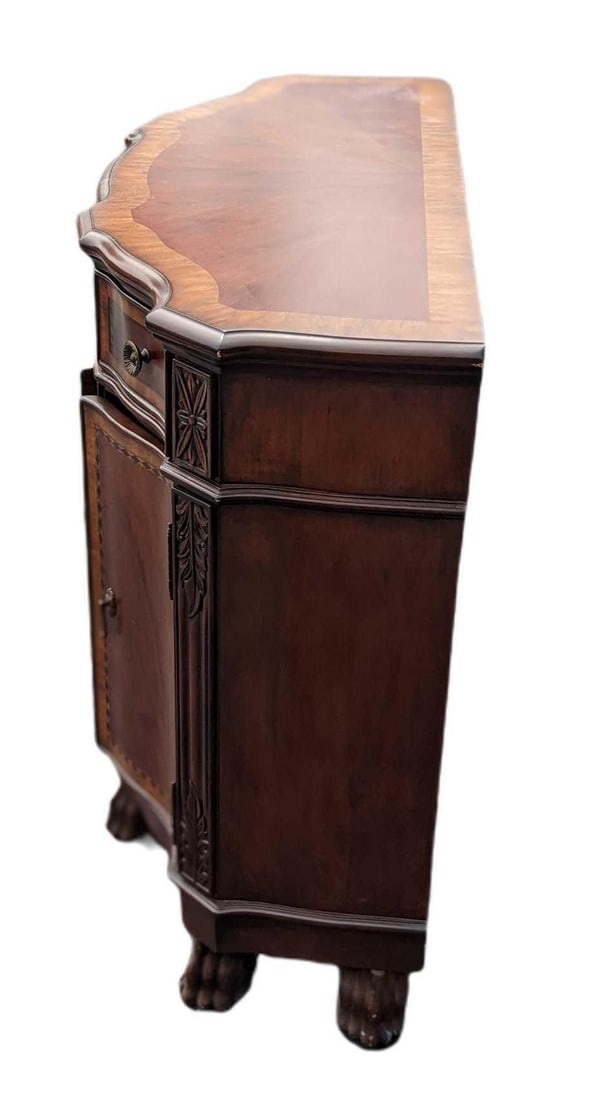 Walnut Console Cabinet - 5