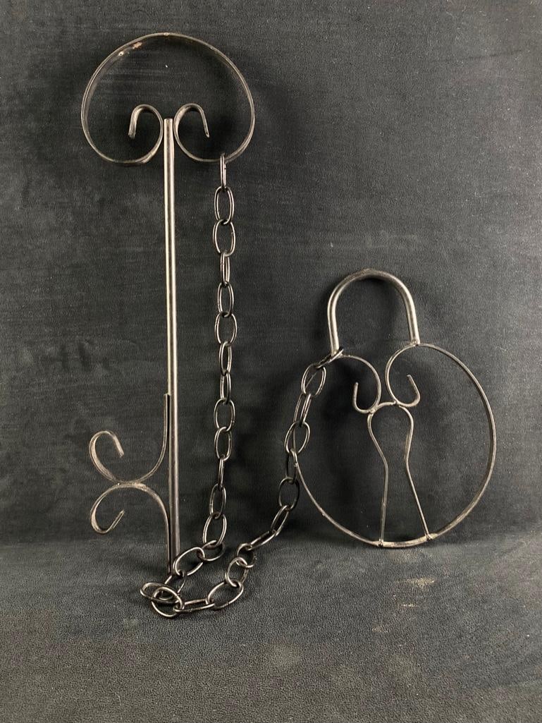 Vintage Metal Lock & Key Wall-Hanging (1 of 5)