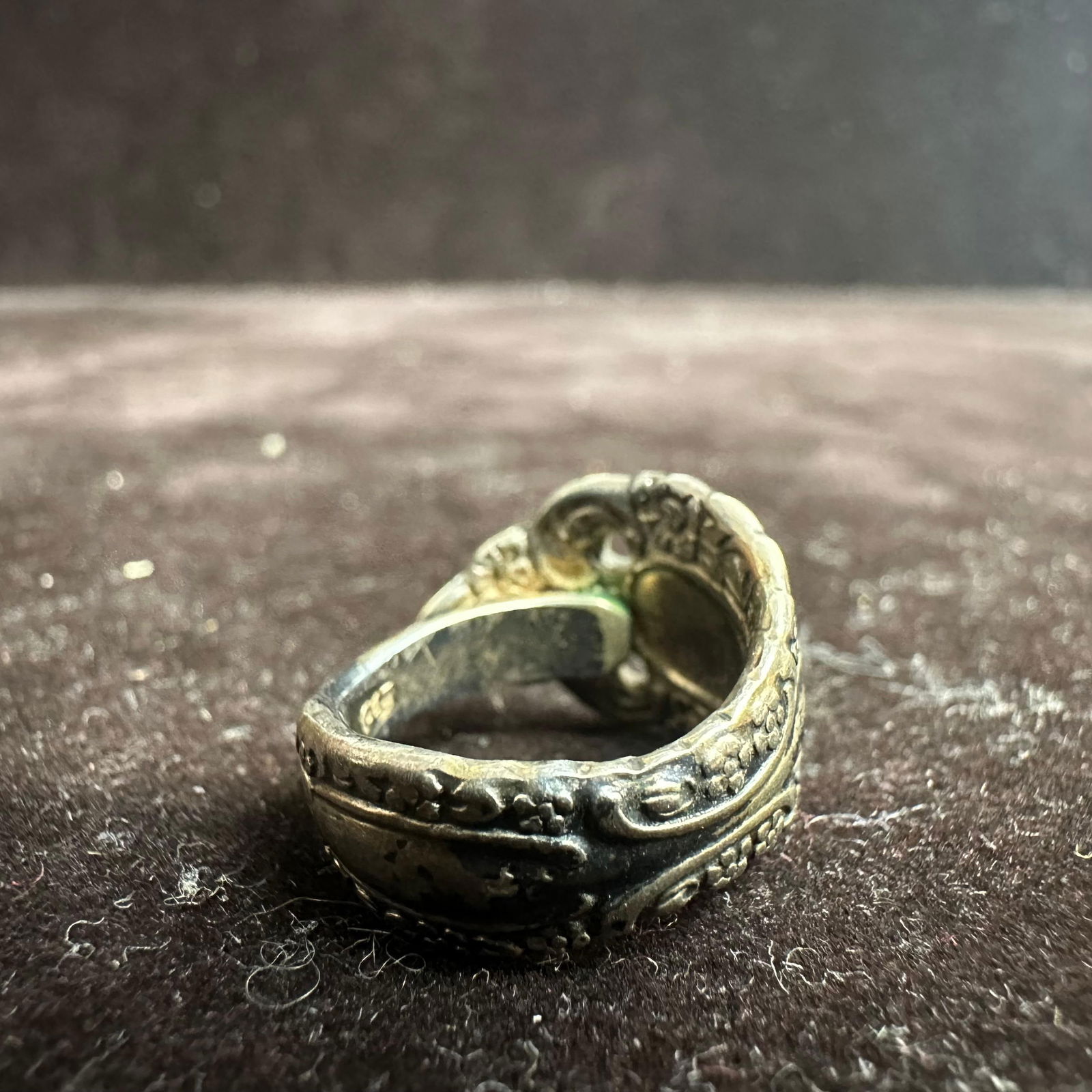 Bent Spoon Handle Hallmark LTD Silver Ring - 4