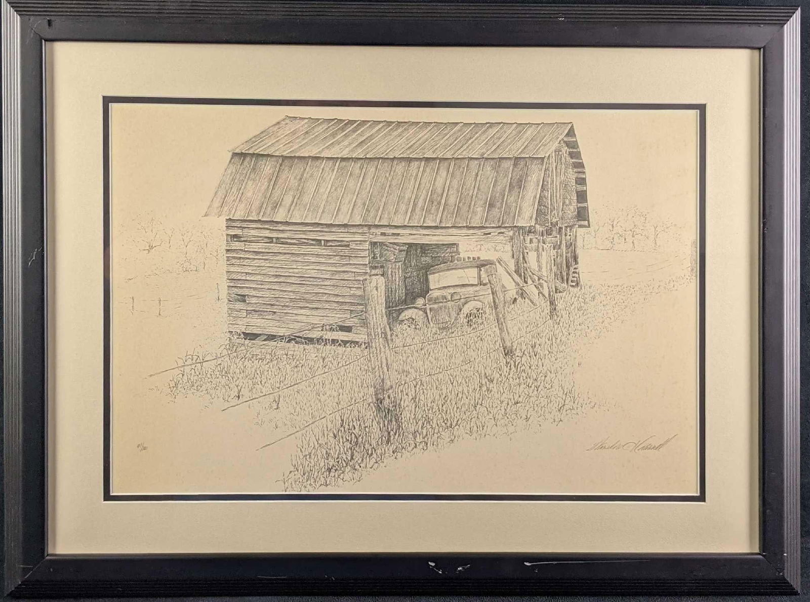 Framed Limited Edition Shed With Old Car Print (1 of 6)