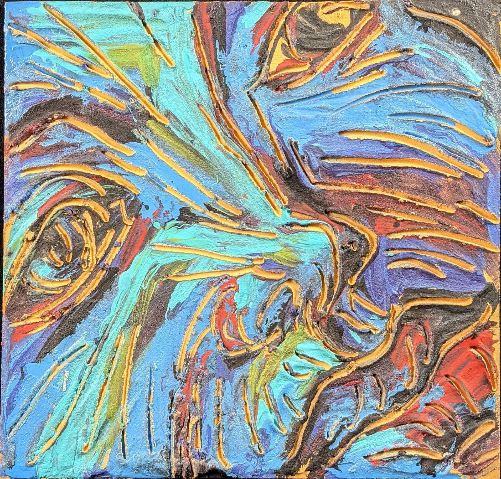 Joulia Vitaliy Carved Fresco on Masonite Face X1 (1 of 4)