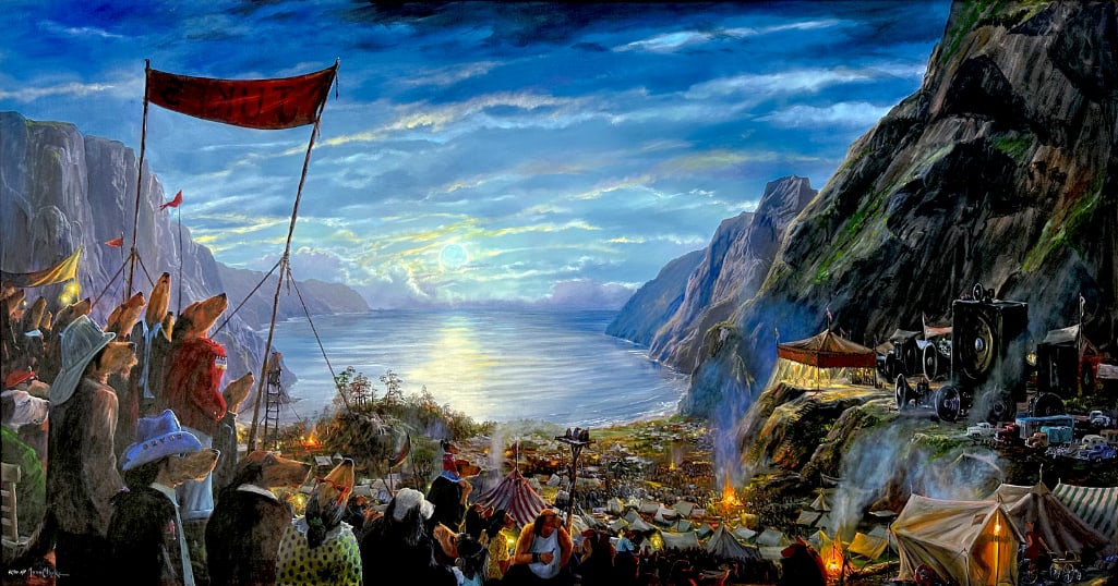 S&N Ivan Clarke "Marmalade Mountain" AP Framed Giclée: S&N Ivan Clarke "Marmalade Mountain" Framed Giclée Signed and numbered giclee on canvas print of Marmalade Mountain by Ivan Clarke. Comes in framed with the COA. This piece comes from Cl