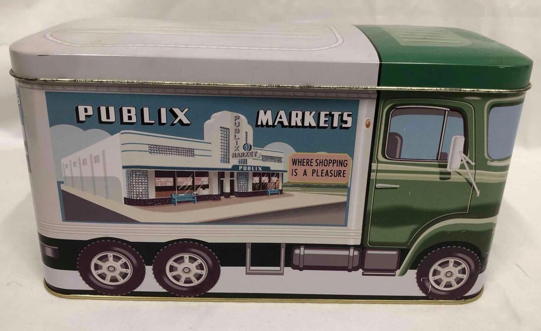 Publix Super Market Grocery Collectible Tin Truck & Two Publix Coin Tins (1 of 10)