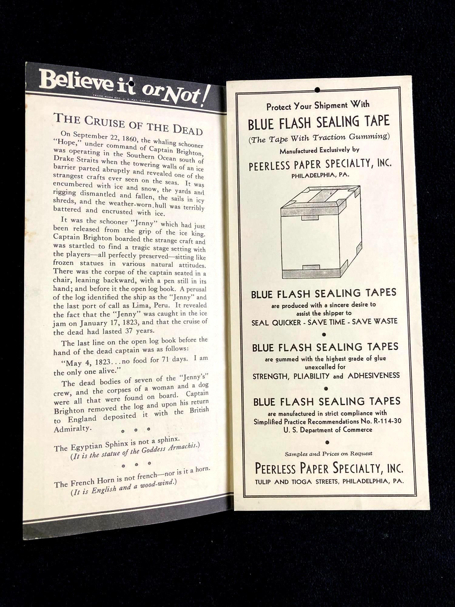 Set of 1920's and 1930's Advertisements Ripley's Believe It Or Not - 4