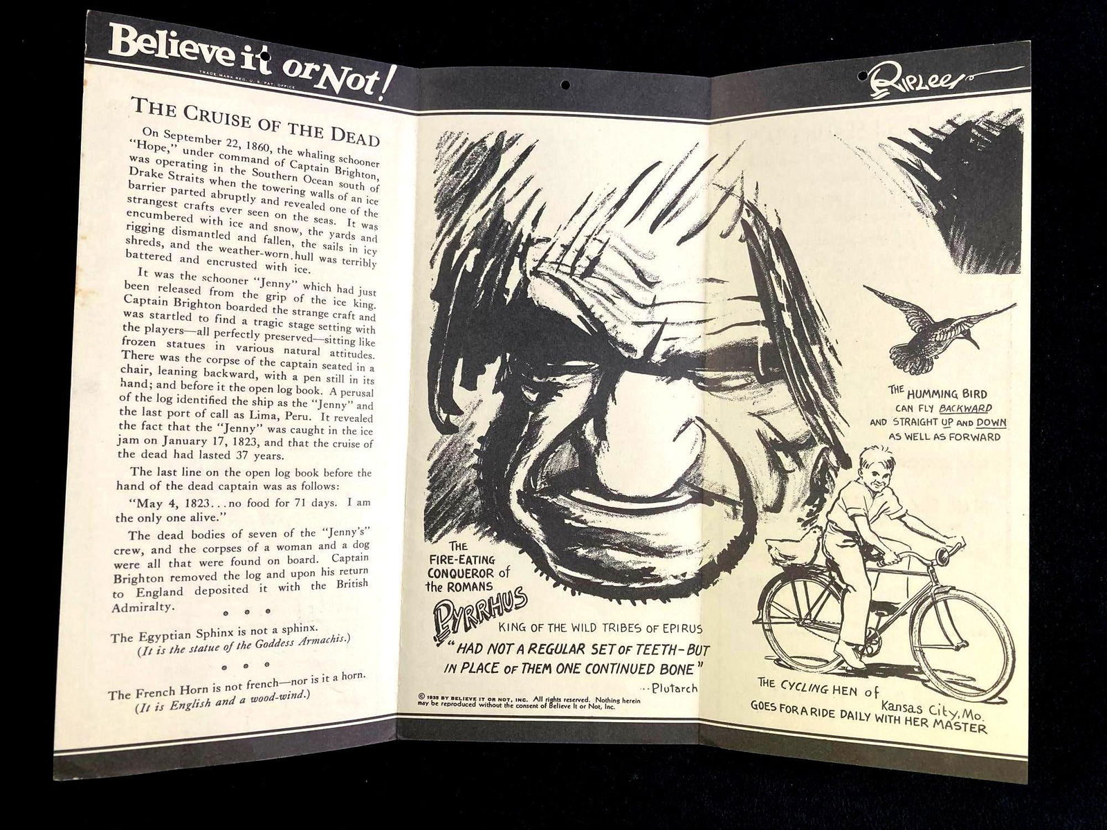 Set of 1920's and 1930's Advertisements Ripley's Believe It Or Not - 5