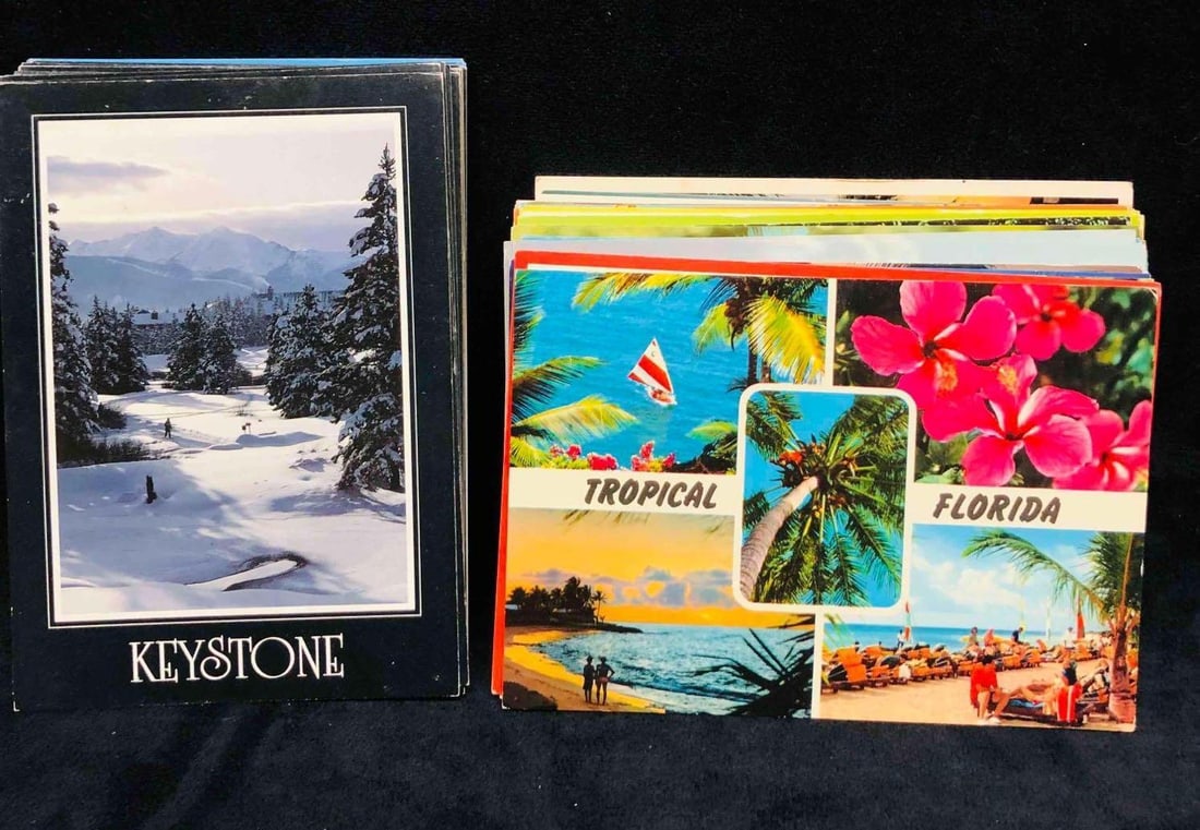Over 75 Florida Sunshine V.S Winter Snow Postcard (1 of 7)