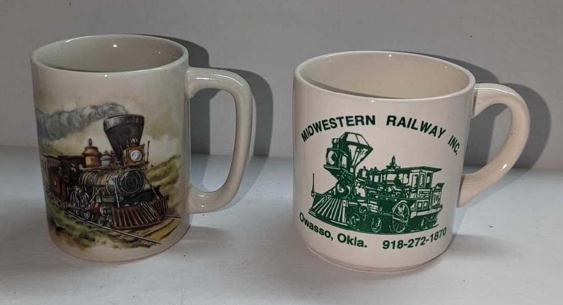 2 Vintage Train & Midwestern Railway Inc Mugs (1 of 8)