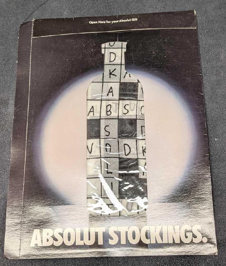 Sealed Absolut Vodka Stockings (1 of 2)