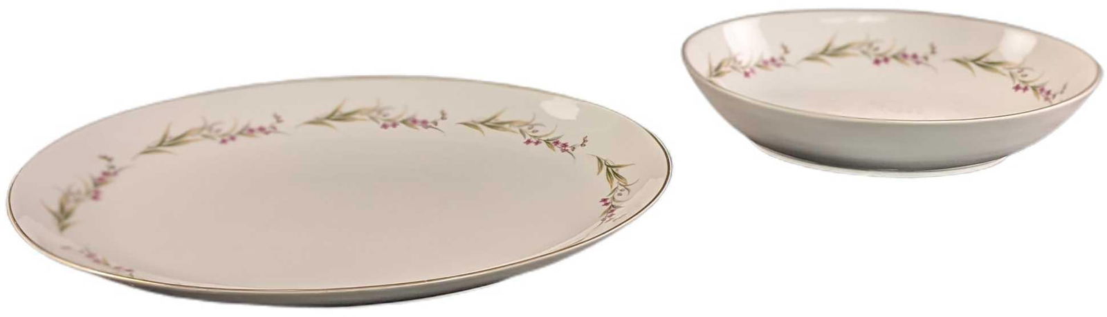 2 Prestige Fine China Of Japan Oval Serving Platter & Bowl (1 of 9)