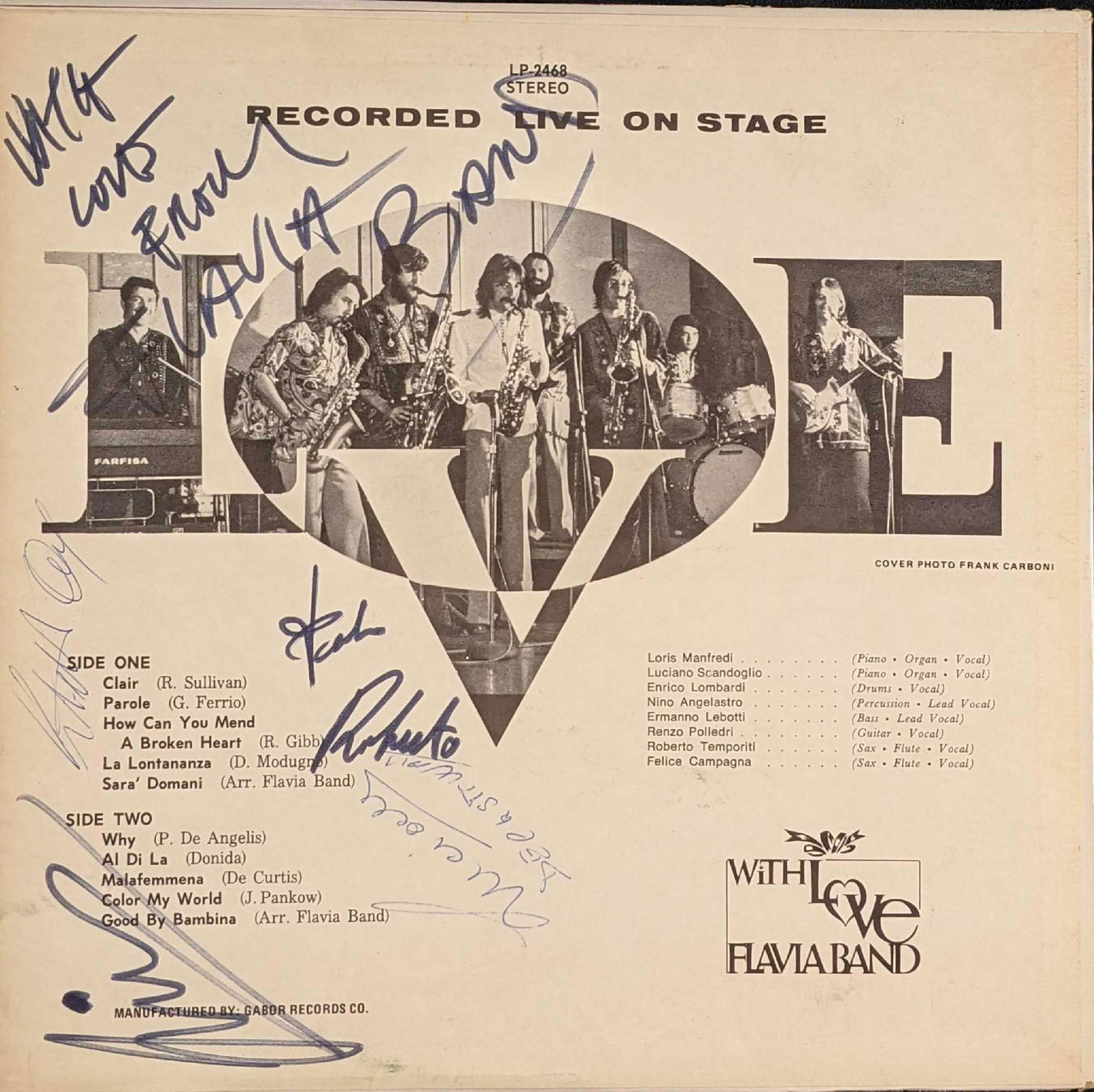 Vintage Autographed Flavia Band With Love (1 of 4)