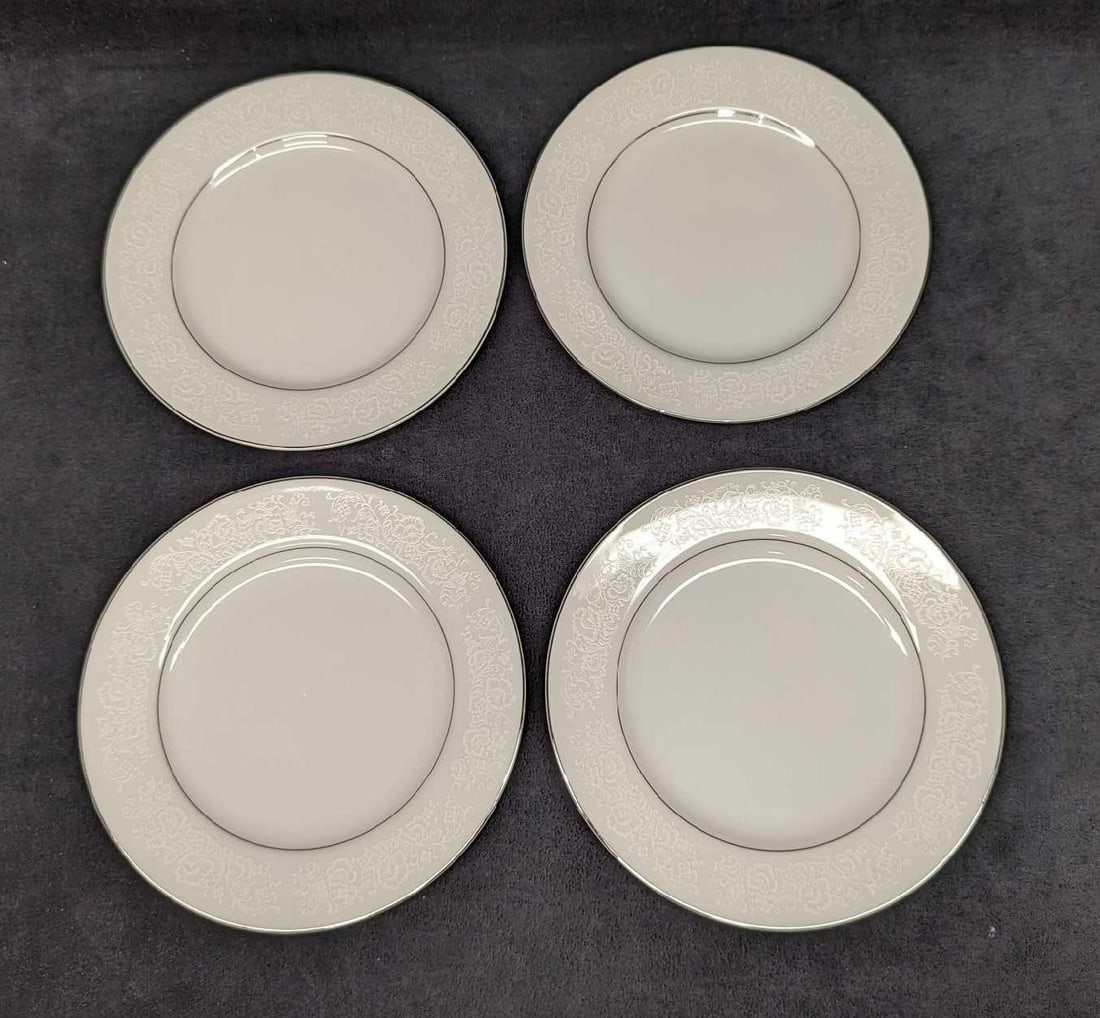 4 Retired International Fine China Juliet Salad Plates A (1 of 4)