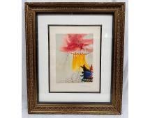 Salvador Dali Les Fees Signed Lithograph: Original signed Salvador Dali lithograph "Les Fees," published by Les Heures Claires, Paris, 1975. Artist's proof (E.A.) hand-signed in pencil, with vibrant colors and surreal imagery of f