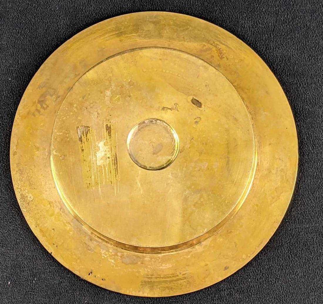 Solid Brass Ash Tray with Patina - 6
