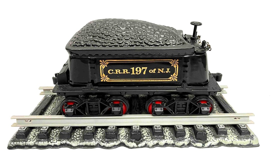 Empty Vintage Jim Beam Coal Car Decanter C.R.R 197 Of N.J. With Display Track (1 of 9)