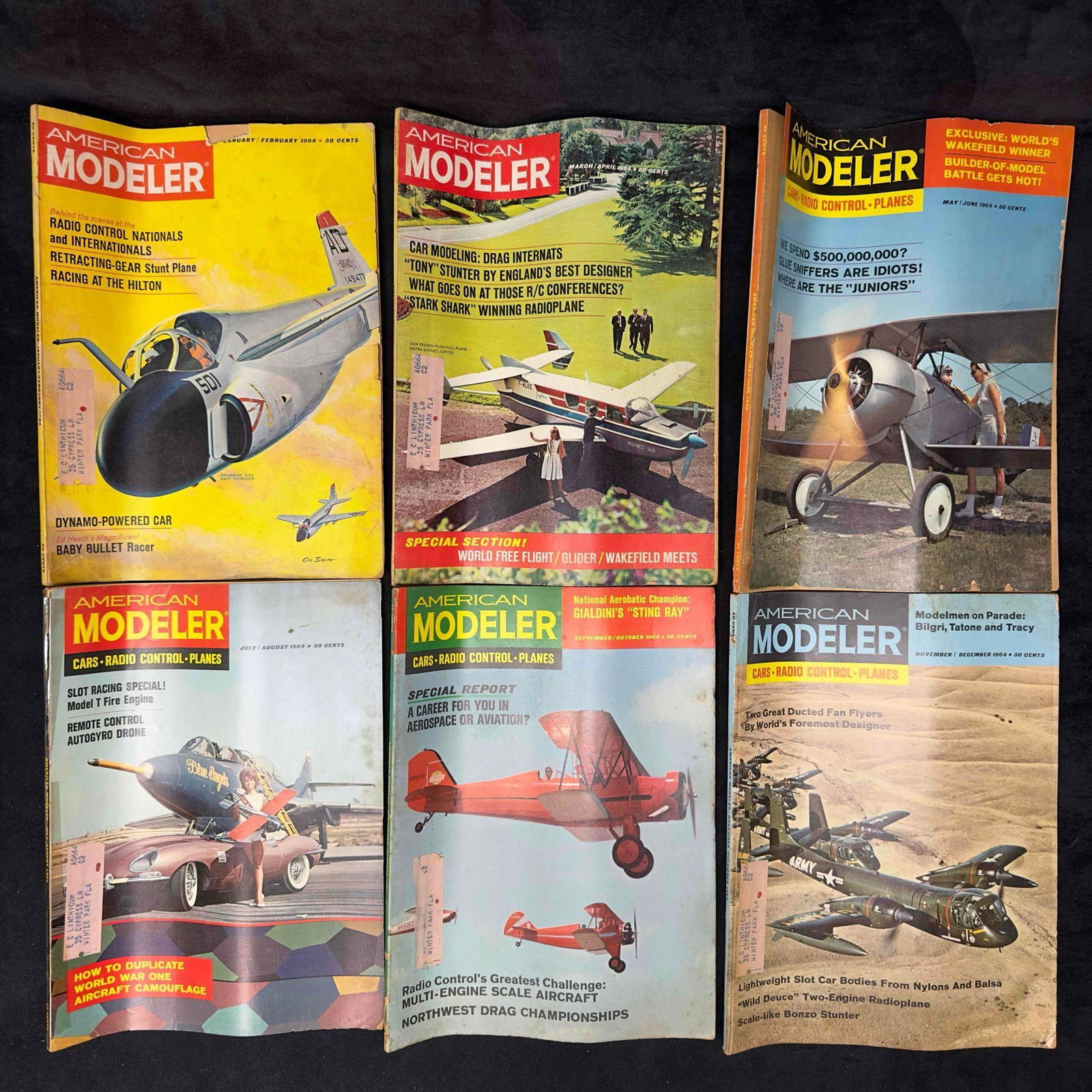 American Modeler Magazine 1964 Lot of 6 Six Magazines Complete Collection Set (1 of 4)