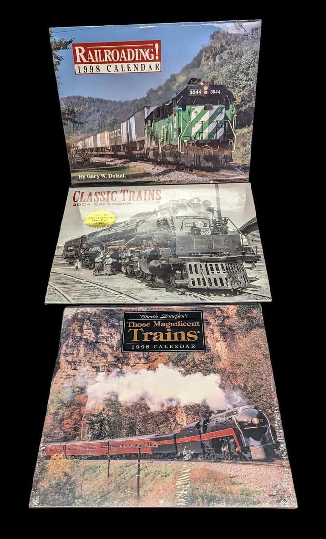 3 Sealed Classic Magnificent Trains Calendars (1 of 5)