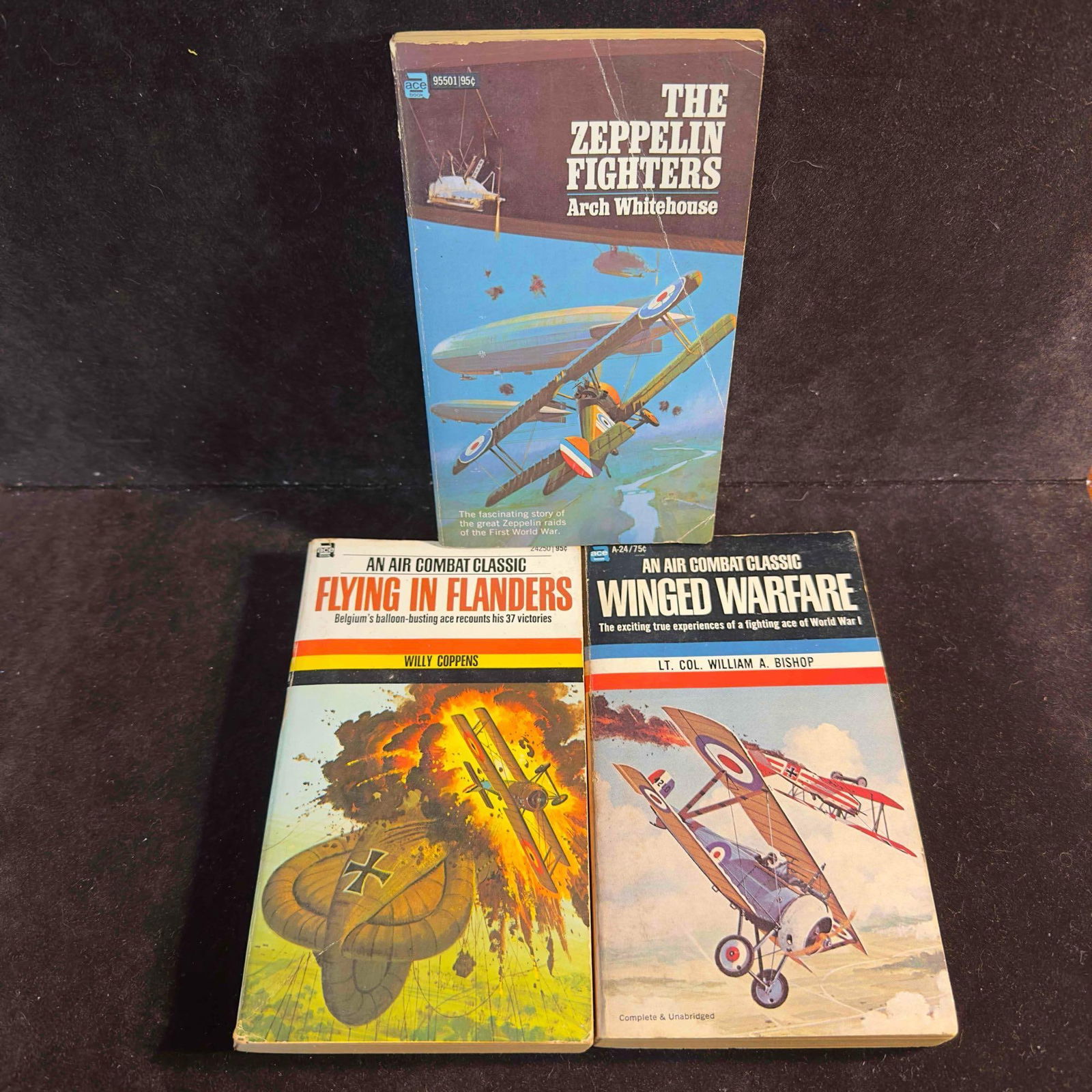 Ace Paperback Books Winged Warfare Flying In Flanders Zeppelin Fighters Vintage Paperback Combat (1 of 5)